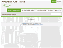 Tablet Screenshot of congress-service.hu